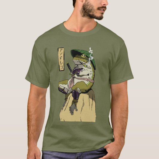 カエルの侍の夜明けの勝利 Tシャツ (正面)