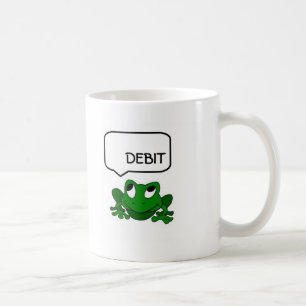 カエルの借方か信用のマグ コーヒーマグカップ