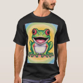 カエルの優しい笑顔 Tシャツ (正面)