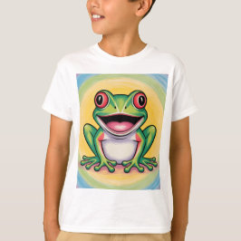 カエルの優しい笑顔 Tシャツ