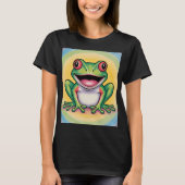 カエルの優しい笑顔 Tシャツ (正面)
