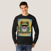 カエルの優しい笑顔 Tシャツ (正面フル)