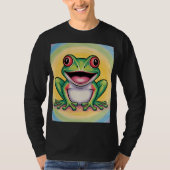 カエルの優しい笑顔 Tシャツ (正面)