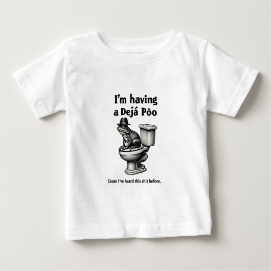 カエルの前にデジャポーに聞いてもらった ベビーTシャツ (正面)