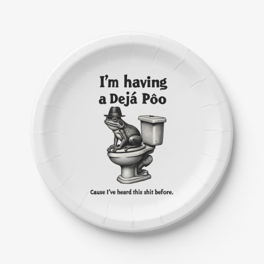 カエルの前にデジャポーに聞いてもらった ペーパープレート (正面)