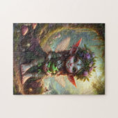 カエルの可愛いピクシー ジグソーパズル (横)