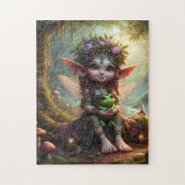 カエルの可愛いピクシー ジグソーパズル