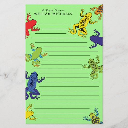 カエルの可愛い子ども 便箋 (正面)