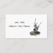 カエルの名刺を持つボーイレインフェアリー 名刺 (正面)