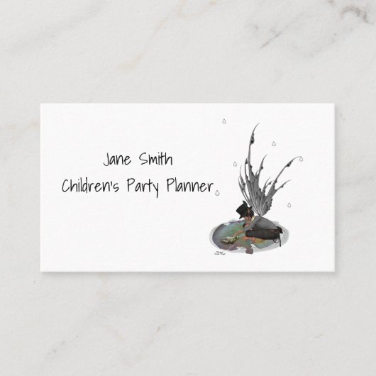 カエルの名刺を持つボーイレインフェアリー 名刺 (正面)