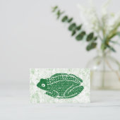 カエルの名刺 – Green Frog 名刺 (スタンド正面)