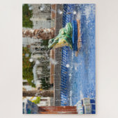 カエルの噴水 ジグソーパズル (縦)