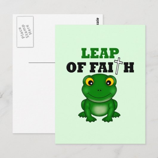 カエルの大飛躍 ポストカード (正面/裏面)