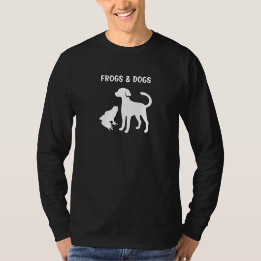 カエルの子ファンのための犬のデザインをカエル Tシャツ (正面)