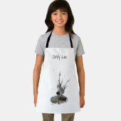 カエルの子供のエプロンを持つ男の子の雨の妖精 エプロン (インサイチュ)