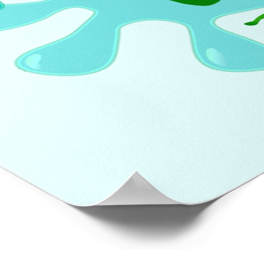 カエルの子供のポスタおもしろいーを心配し感動的ない ポスター (角)