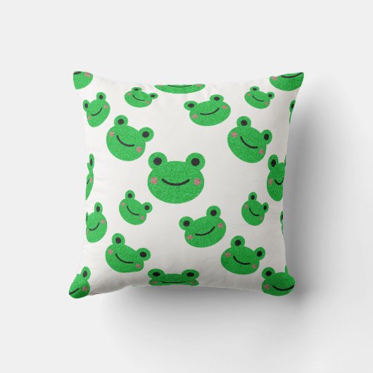 カエルの子供の名前の写真 クッション (裏面)