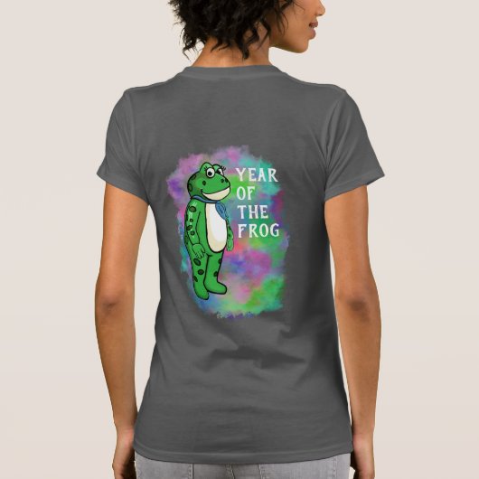 カエルの年のTシャツ Tシャツ (裏面)