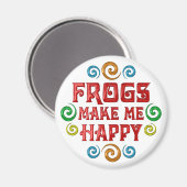 カエルの幸せ マグネット (正面/裏面)