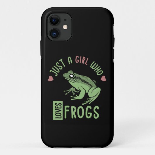 カエルの恋人の贈り物を愛する女の子 Case-Mate iPhoneケース (裏面)