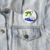 カエルの息苦しい鳥は決してあきらめません 缶バッジ (インサイチュ)