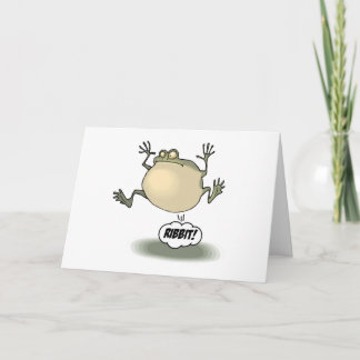 カエルの挨拶状 カード