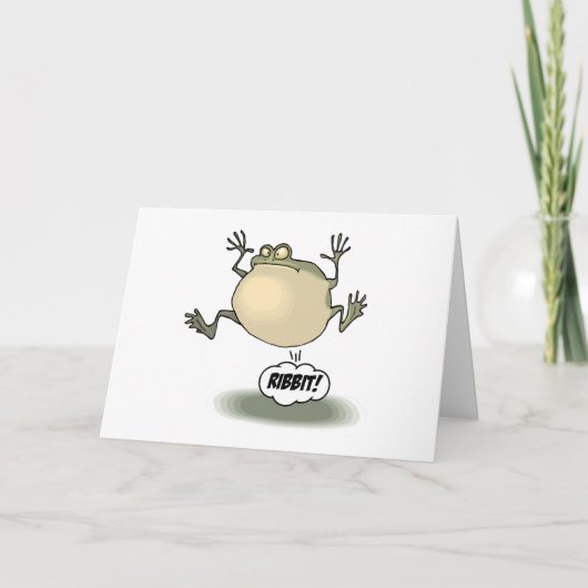 カエルの挨拶状 カード (正面)