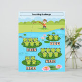 カエルの数ワークシート子供へ (スタンド正面)