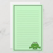 カエルの文房具 便箋 (正面/裏面)
