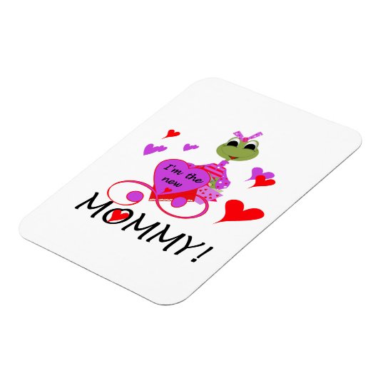 カエルの新しいママのプレゼント マグネット (左側)
