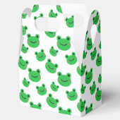 カエルの最初の誕生日パーティクロークグリーングリッター フェイバーボックス (オープン)