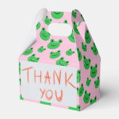 カエルの最初の誕生日パーティクロークグリーングリッター フェイバーボックス (裏面サイド)