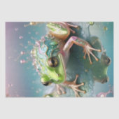 カエルの木の反射フラクタルアート 薄葉紙 (正面)