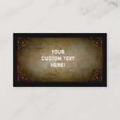 カエルの木製の名刺(カウボーイのカエル) 名刺 (裏面)