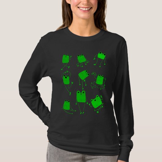 カエルの楽しみ Tシャツ (正面)