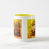 カエルの水リリユアヴィンティ美しい 感動的 ツートーンマグカップ (中央)