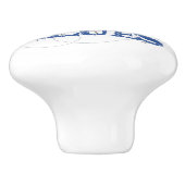 カエルの池の青 セラミックノブ (側面)