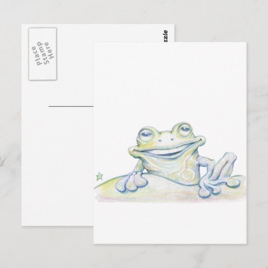 カエルの渦 ポストカード (正面/裏面)