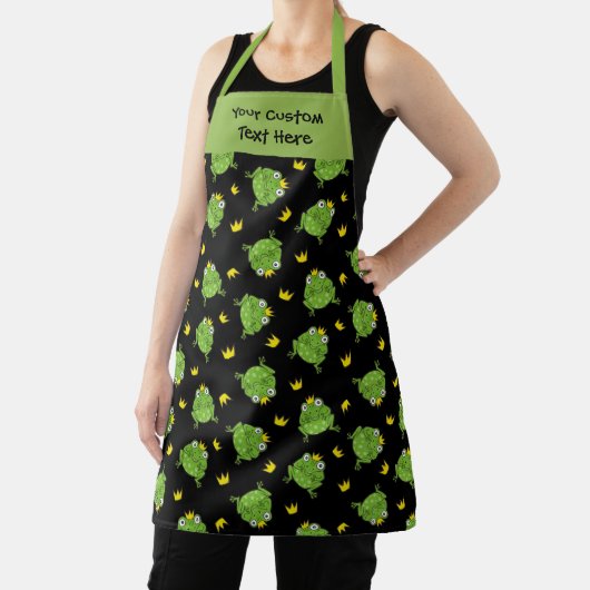 カエルの漫画 エプロン (インサイチュ)