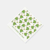 カエルの漫画 スタンダードカクテルナプキン (角)