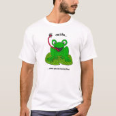 カエルの漫画 Tシャツ (正面)