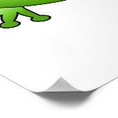 カエルの王子とカエルのプリンセス、ハート。 ポスター (角)