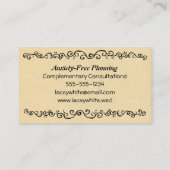 カエルの王子と花嫁 – おとぎ結婚話 名刺 (裏面)