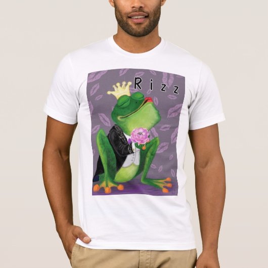 カエルの王子様Rizz Tシャツ (正面)