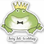 カエルの王子 – Fairy Tale 結婚's - Cute Toad Groom シール (正面)