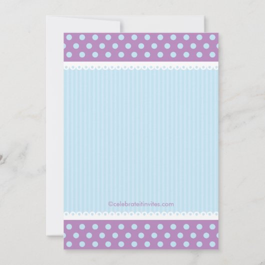 カエルの王子Birthdayのパーティの招待状 招待状 (裏面)