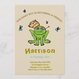 カエルの王子Birthday Invitation 招待状