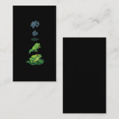 カエルの生き残り変態卵オタマジャクシのカエル 名刺 (正面/裏面)