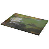カエルの白蓮の花自然 カッティングボード (角)