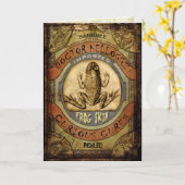 カエルの皮 カード (黄色い花)